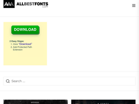 'allbestfonts.com' screenshot