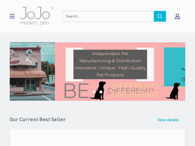 jojomodernpets.com homepage screenshot