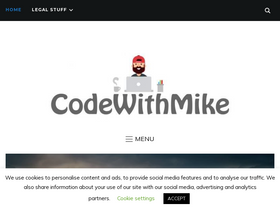 'codewithmike.com' screenshot