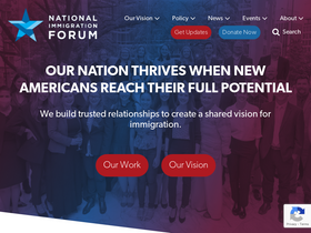 'immigrationforum.org' screenshot