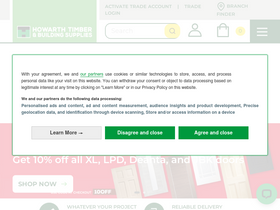 'howarth-timber.co.uk' screenshot