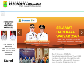 'karawangkab.go.id' screenshot