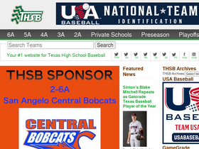 'txhighschoolbaseball.com' screenshot