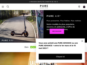 'pureelectric.fr' screenshot