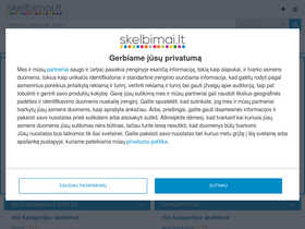 'skelbimai.lt' screenshot