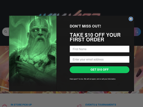 waywardcitygames.com homepage screenshot