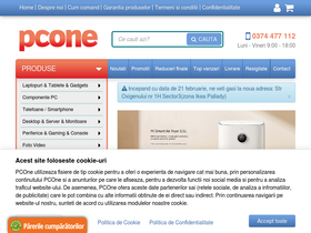 'pcone.ro' screenshot