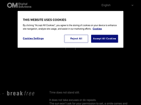 'omsystem.com' screenshot