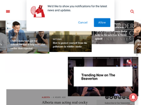 'thebeaverton.com' screenshot