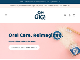ohgigi.co homepage screenshot