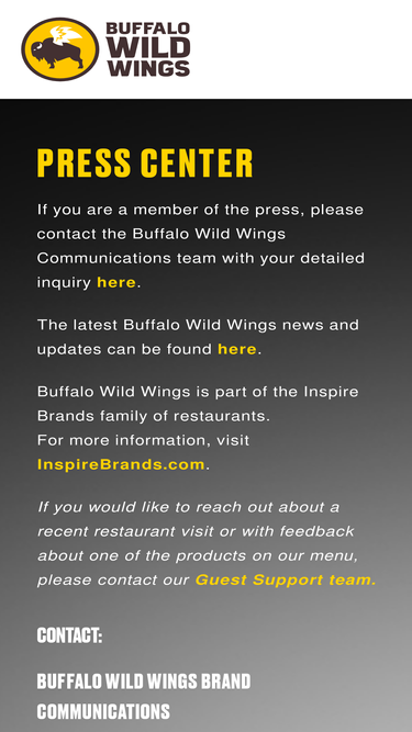 press.buffalowildwings.com
