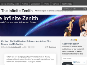 Anime: Reflections, The Infinite Zenith