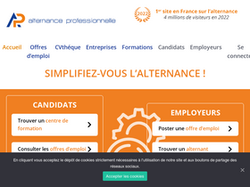 'alternance-professionnelle.fr' screenshot