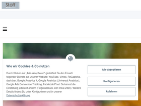 'stoffmetropole.de' screenshot