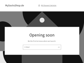 mysocksshop.de homepage screenshot