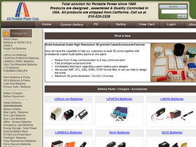 'batteryspace.com' screenshot