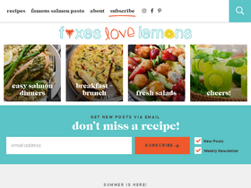 'foxeslovelemons.com' screenshot