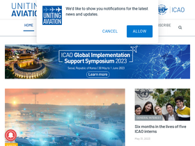 'unitingaviation.com' screenshot