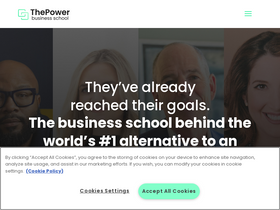 'thepowermba.com' screenshot