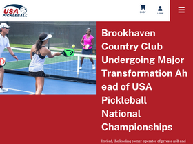 'usapickleball.org' screenshot