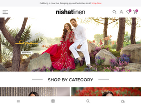 'nishatlinen.com' screenshot