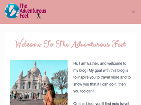 'theadventurousfeet.com' screenshot