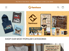 famhose.com homepage screenshot