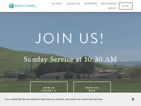 'agfaithchapel.org' screenshot