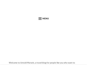'untoldmorsels.com' screenshot