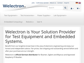 'welectron.com' screenshot