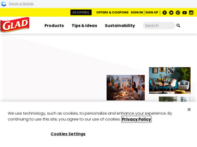 'glad.com' screenshot