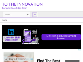 'totheinnovation.com' screenshot
