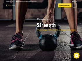 'trianglephysiotherapy.com' screenshot