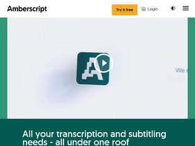 'amberscript.com' screenshot