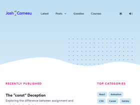 'joshwcomeau.com' screenshot