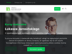 'szkolamaturzystow.pl' screenshot