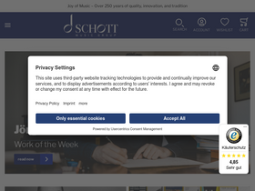 'schott-music.com' screenshot