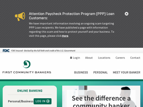 'firstcommunitysc.com' screenshot