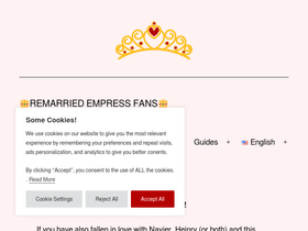'remarriedempressfans.com' screenshot