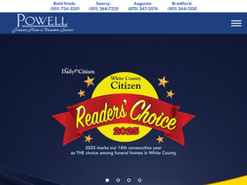 'powellfuneralhome.net' screenshot