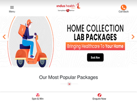 'indushealthplus.com' screenshot