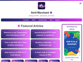 'amitmerchant.com' screenshot