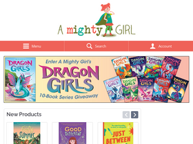 'amightygirl.com' screenshot