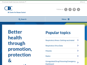 'bccdc.ca' screenshot
