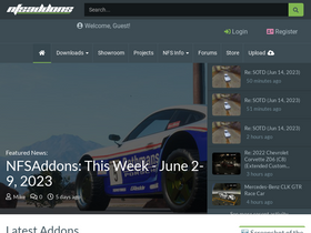 'nfsaddons.com' screenshot