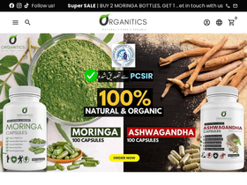 Organitics website screenshot