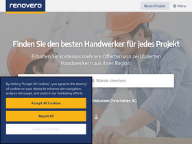 'renovero.ch' screenshot
