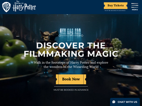 'wbstudiotour.co.uk' screenshot
