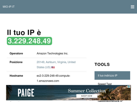 'mio-ip.it' screenshot