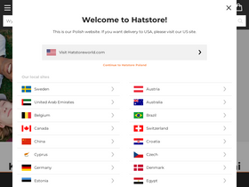 'thehatstore.pl' screenshot